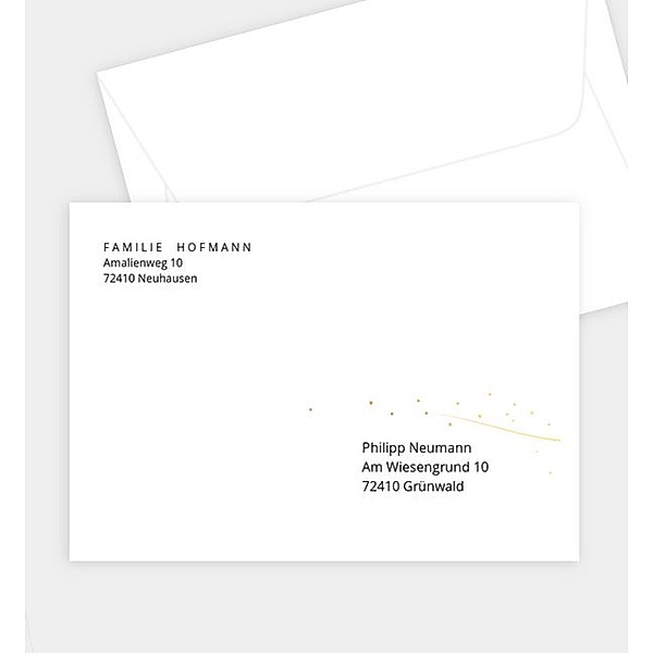Briefumschlag Close-Up · Crafty, C6 Briefumschlag gerade (162 x 114mm)