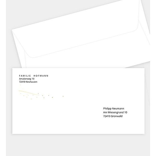 Briefumschlag Close-Up, DIN lang Briefumschlag gerade (220 x 110mm)
