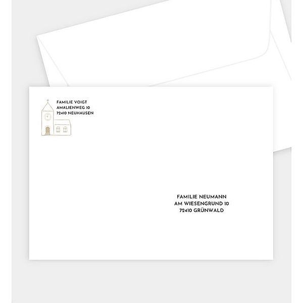 Briefumschlag Crafty Icons, B6 Briefumschlag gerade (176 x 125mm)