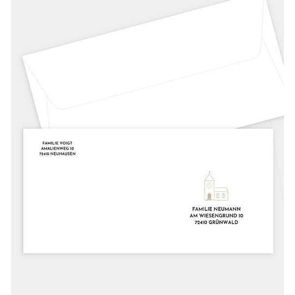 Briefumschlag Crafty Icons, DIN lang Briefumschlag gerade (220 x 110mm)