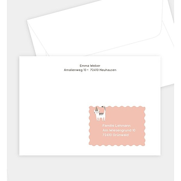 Briefumschlag Cute Cat, C6 Briefumschlag gerade (162 x 114mm)