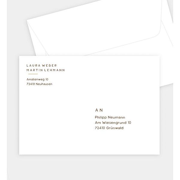 Briefumschlag Dreiklang · Crafty, C6 Briefumschlag gerade (162 x 114mm)