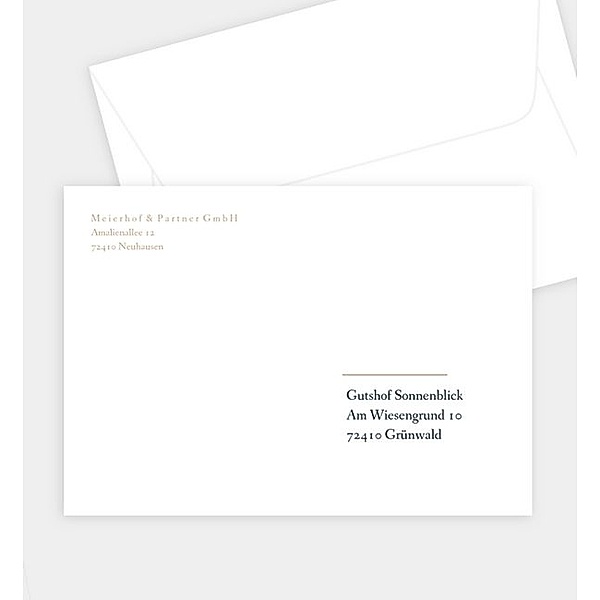 Briefumschlag Einfach Himmlisch, C6 Briefumschlag gerade (162 x 114mm)