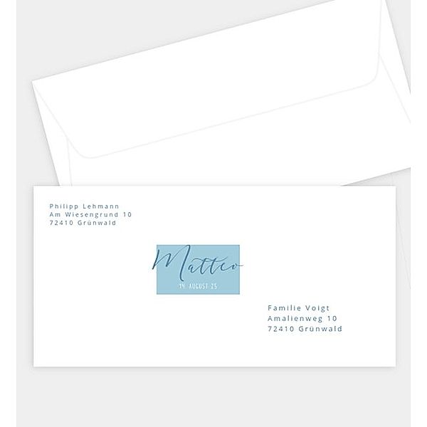 Briefumschlag Einzelstück, DIN lang Briefumschlag gerade (220 x 110mm)