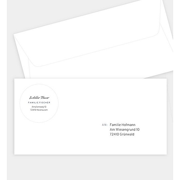 Briefumschlag Eternal, DIN lang Briefumschlag gerade (220 x 110mm)