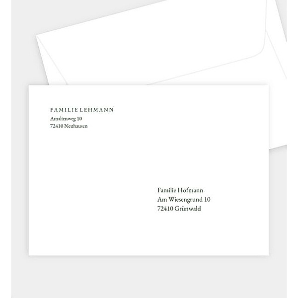 Briefumschlag Evergreen, B6 Briefumschlag gerade (176 x 125mm)