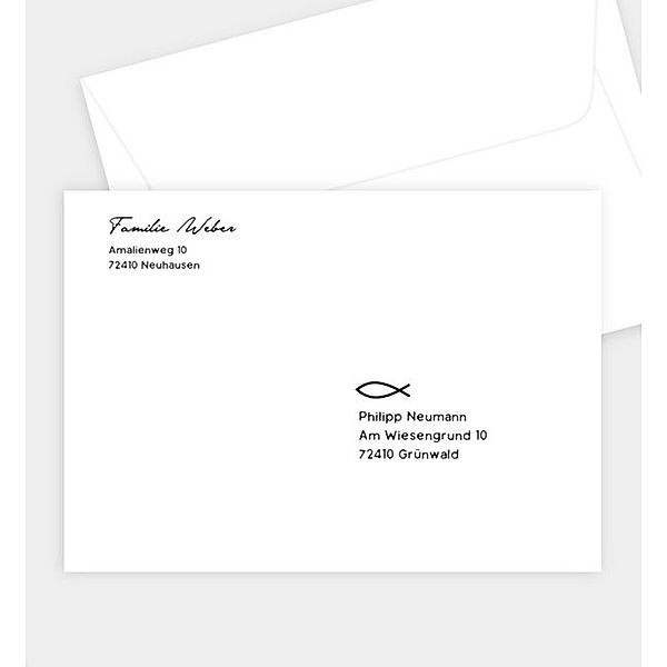 Briefumschlag Familienpost · Crafty, B6 Briefumschlag gerade (176 x 125mm)