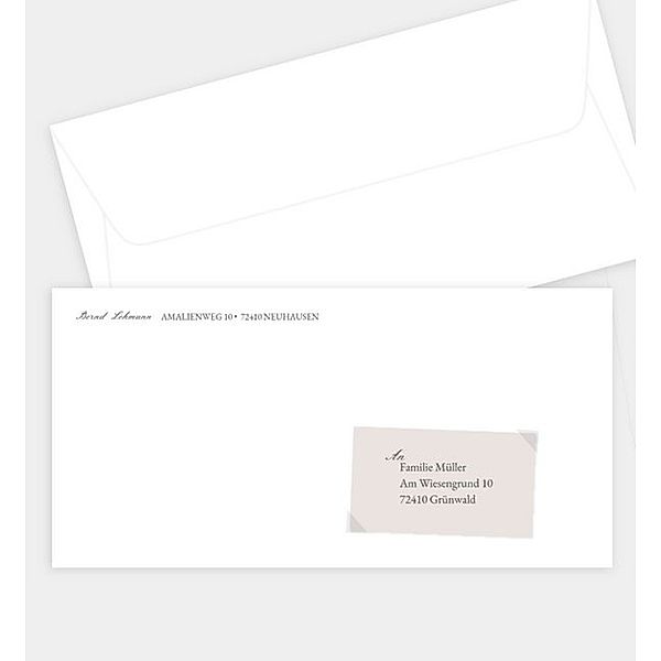 Briefumschlag Fotoalbum, DIN lang Briefumschlag gerade (220 x 110mm)