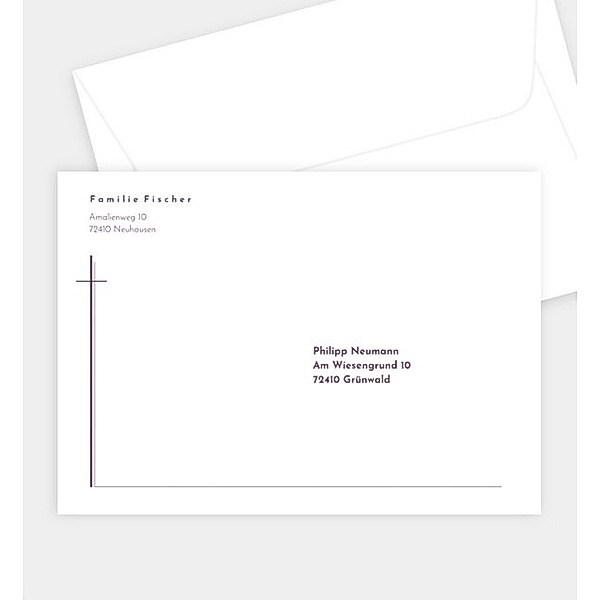 Briefumschlag Friedvolle Ewigkeit, B6 Briefumschlag gerade (176 x 125mm)