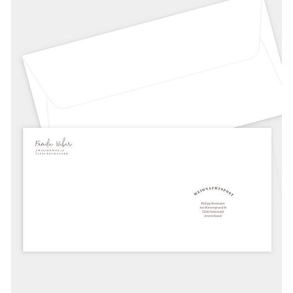 Briefumschlag From Us, DIN lang Briefumschlag gerade (220 x 110mm)