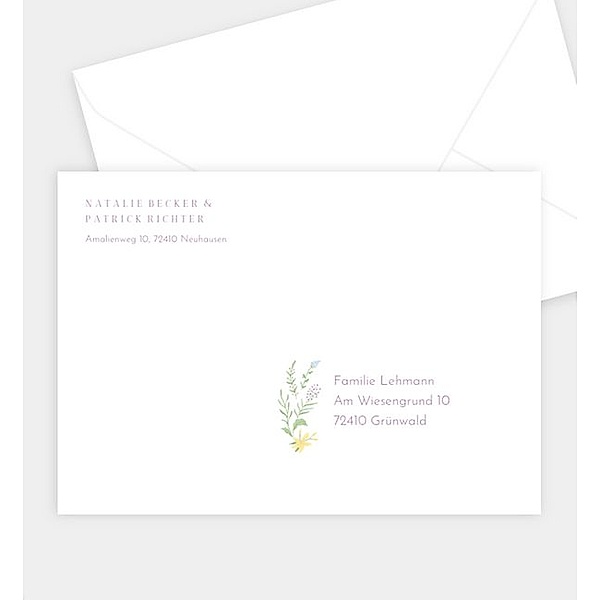Briefumschlag Frühlingsduft, B6 Briefumschlag spitz (176 x 125mm)