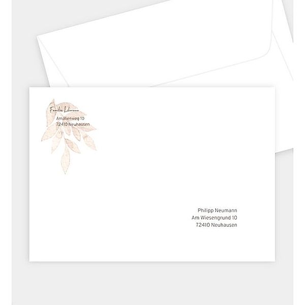 Briefumschlag Gentle Spirit, B6 Briefumschlag gerade (176 x 125mm)