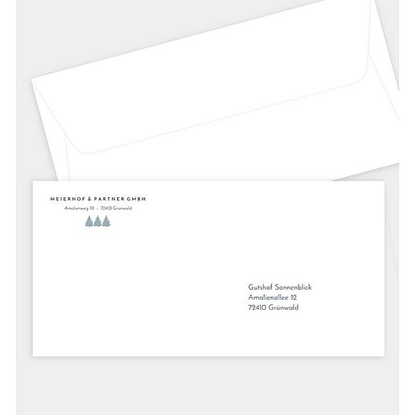 Briefumschlag Heilige Nacht, DIN lang Briefumschlag gerade (220 x 110mm)