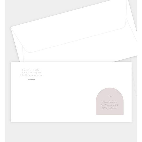 Briefumschlag Himmelsfenster, DIN lang Briefumschlag gerade (220 x 110mm)
