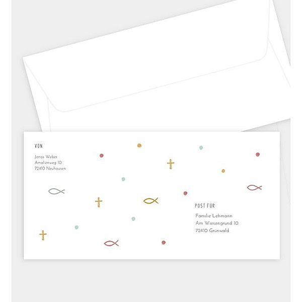 Briefumschlag Holy Elements, DIN lang Briefumschlag gerade (220 x 110mm)