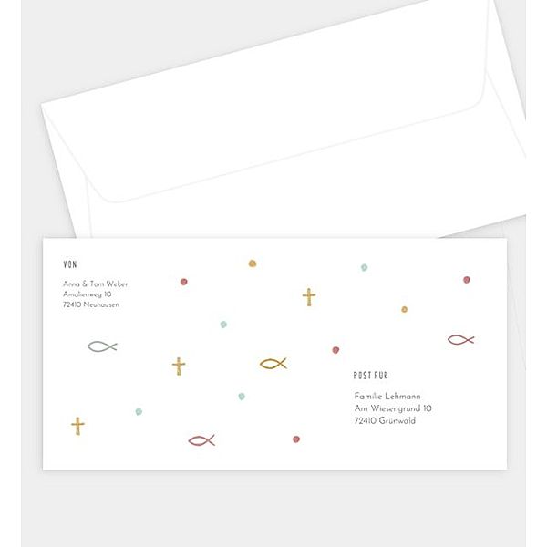 Briefumschlag Holy Elements, DIN lang Briefumschlag gerade (220 x 110mm)
