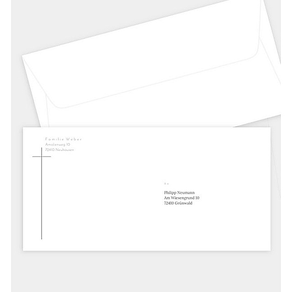Briefumschlag Im Gebet, DIN lang Briefumschlag gerade (220 x 110mm)