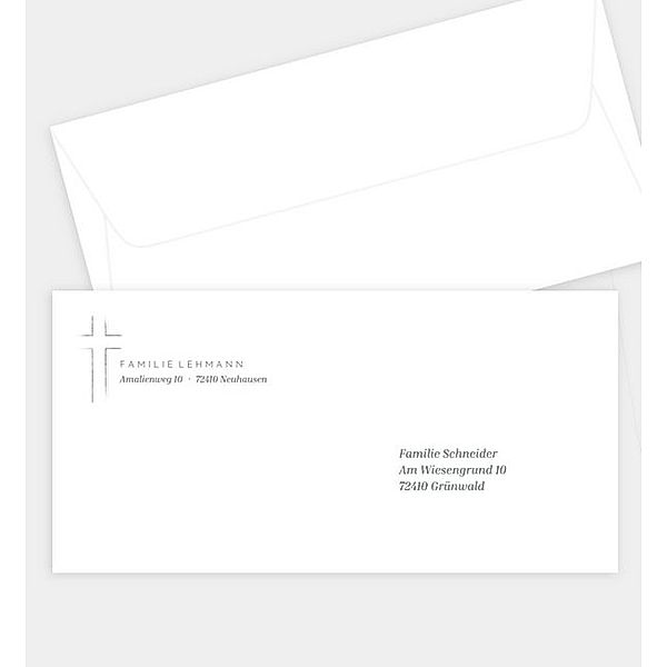 Briefumschlag Im Wind, DIN lang Briefumschlag gerade (220 x 110mm)