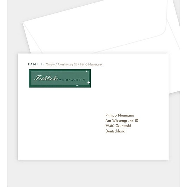 Briefumschlag Jahresimpressionen, B6 Briefumschlag gerade (176 x 125mm)