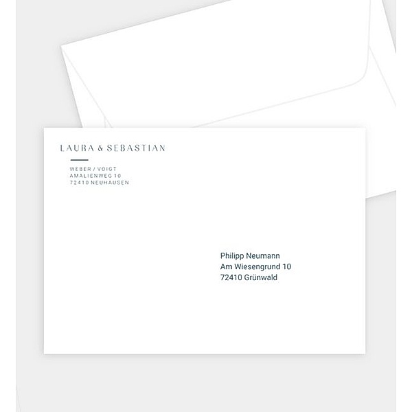 Briefumschlag Liebesbote, C6 Briefumschlag gerade (162 x 114mm)