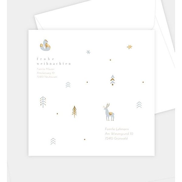 Briefumschlag little twinkle graphics, Briefumschlag gerade (160 x 160mm)
