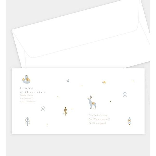 Briefumschlag Little Twinkle Graphics, DIN lang Briefumschlag gerade (220 x 110mm)