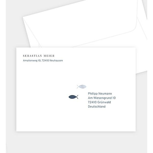 Briefumschlag Meereswelten · Crafty, C6 Briefumschlag gerade (162 x 114mm)
