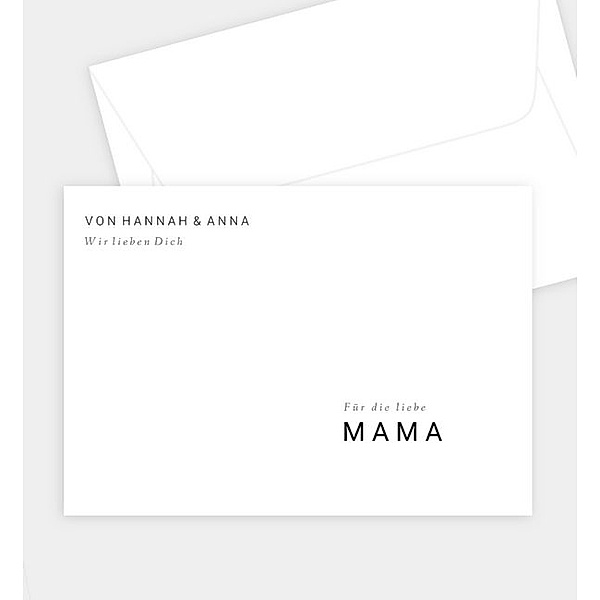 Briefumschlag Meine Mama, C6 Briefumschlag gerade (162 x 114mm)