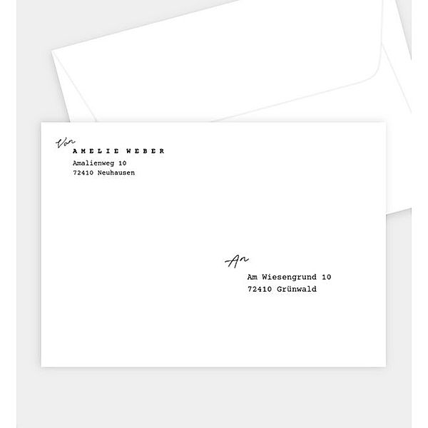 Briefumschlag Memories, B6 Briefumschlag gerade (176 x 125mm)