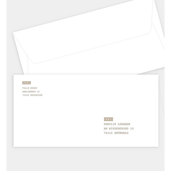 Briefumschlag My Day - Crafty, DIN lang Briefumschlag gerade (220 x 110mm)