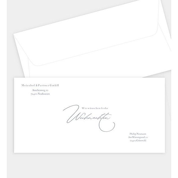 Briefumschlag Nature, DIN lang Briefumschlag gerade (220 x 110mm)