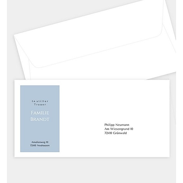Briefumschlag Naturfreund, DIN lang Briefumschlag gerade (220 x 110mm)