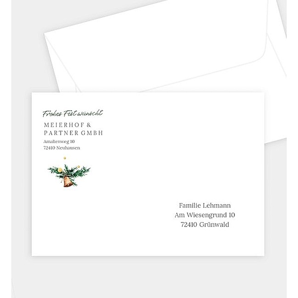 Briefumschlag Öko Tanne - Crafty, C6 Briefumschlag gerade (162 x 114mm)