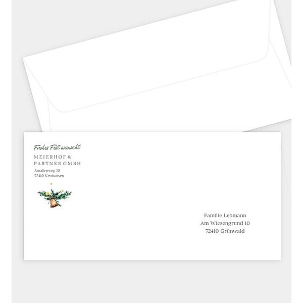 Briefumschlag Öko Tanne - Crafty, DIN lang Briefumschlag gerade (220 x 110mm)