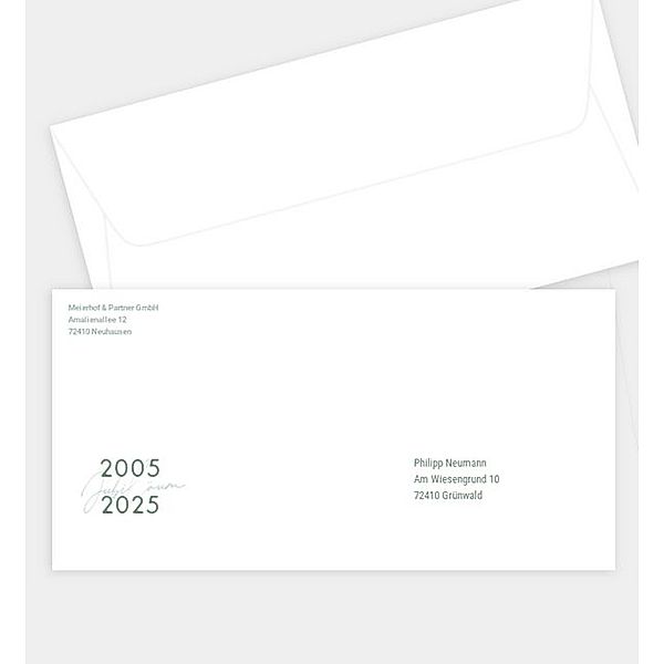 Briefumschlag Overlay, DIN lang Briefumschlag gerade (220 x 110mm)