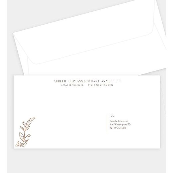Briefumschlag province love, DIN lang Briefumschlag gerade (220 x 110mm)