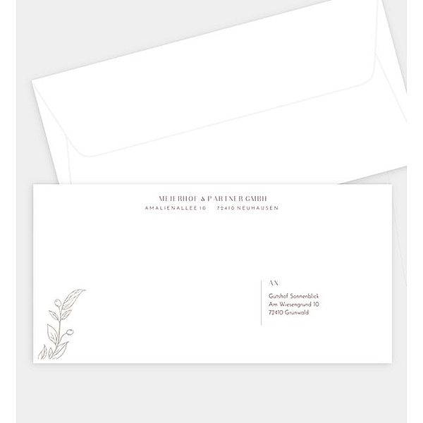 Briefumschlag Province XMAS, DIN lang Briefumschlag gerade (220 x 110mm)