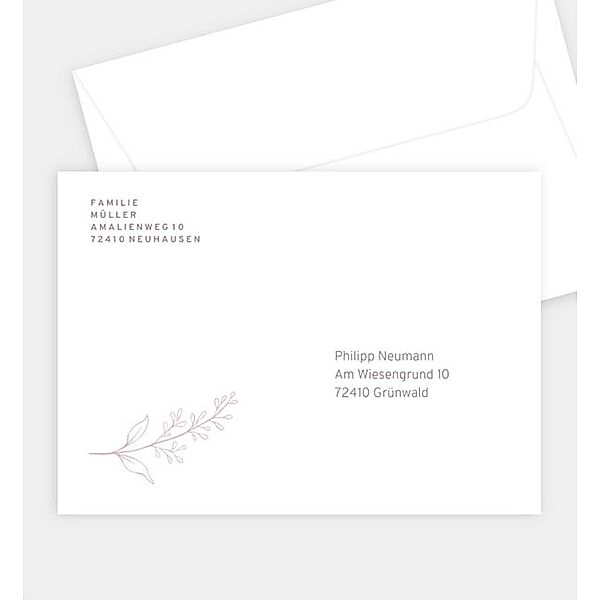 Briefumschlag Sanfter Abschied, B6 Briefumschlag gerade (176 x 125mm)