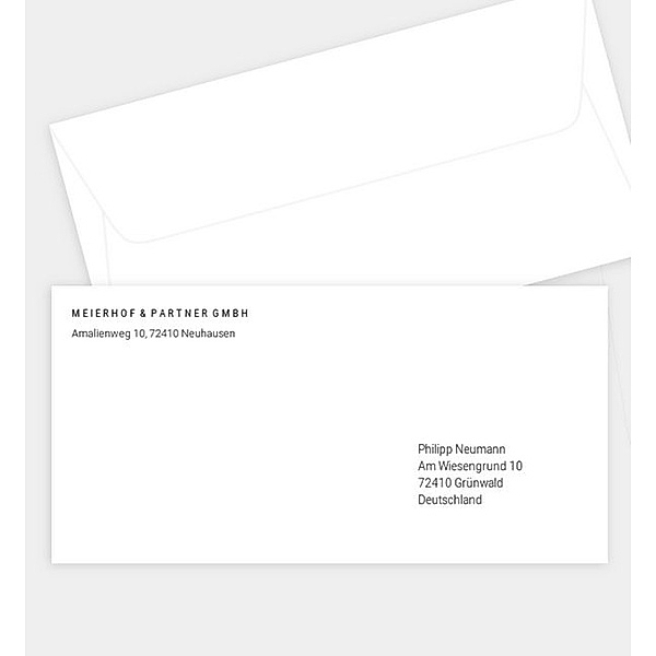 Briefumschlag Schneemann, DIN lang Briefumschlag gerade (220 x 110mm)