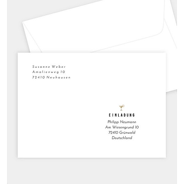 Briefumschlag Simplicity, B6 Briefumschlag gerade (176 x 125mm)