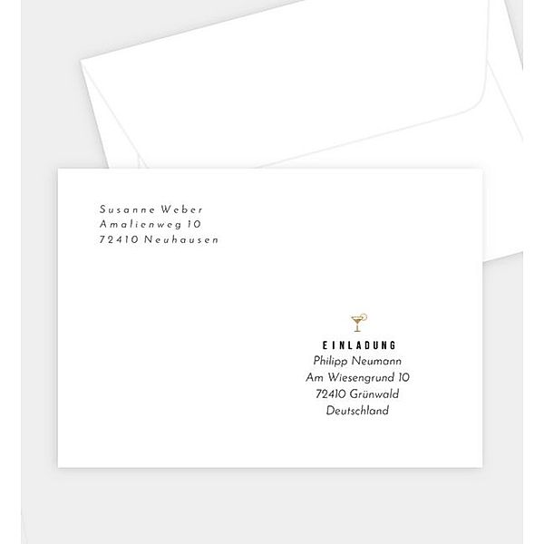 Briefumschlag Simplicity, C6 Briefumschlag gerade (162 x 114mm)