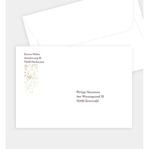 Briefumschlag Soft Glitter, C6 Briefumschlag gerade (162 x 114mm)