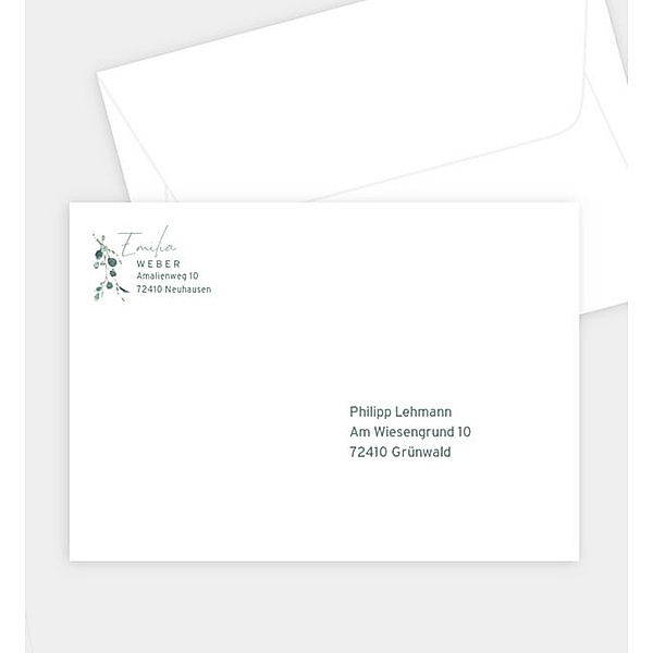 Briefumschlag Sommerduft, C6 Briefumschlag gerade (162 x 114mm)