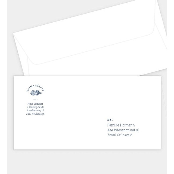 Briefumschlag Tegernsee, DIN lang Briefumschlag gerade (220 x 110mm)