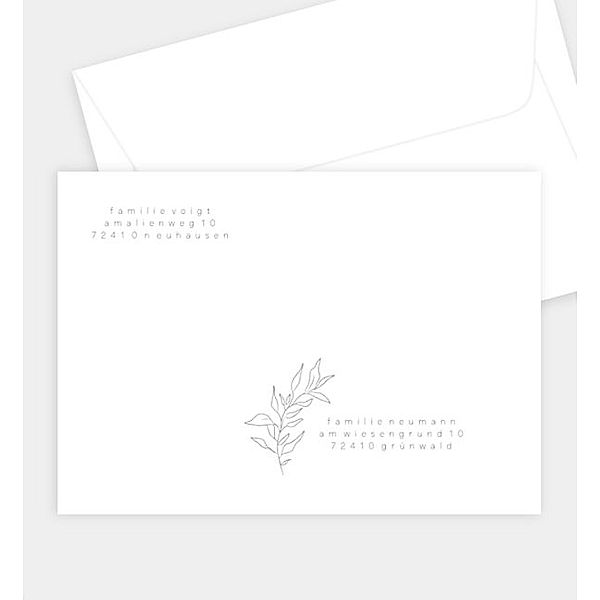 Briefumschlag Tender Spring, B6 Briefumschlag gerade (176 x 125mm)