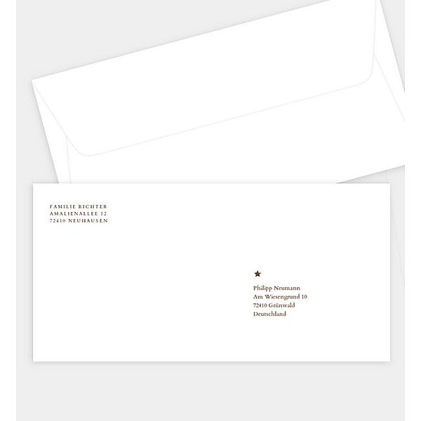 Briefumschlag Unser Bilderrahmen, DIN lang Briefumschlag gerade (220 x 110mm)