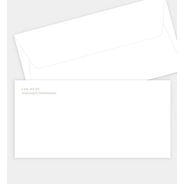 Briefumschlag Voller Liebe, DIN lang Briefumschlag gerade (220 x 110mm)