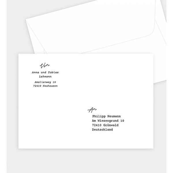Briefumschlag Wedding Post, C6 Briefumschlag gerade (162 x 114mm)