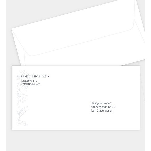Briefumschlag With Grace, DIN lang Briefumschlag gerade (220 x 110mm)