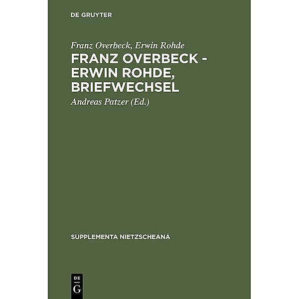 Briefwechsel, Franz Overbeck, Erwin Rohde